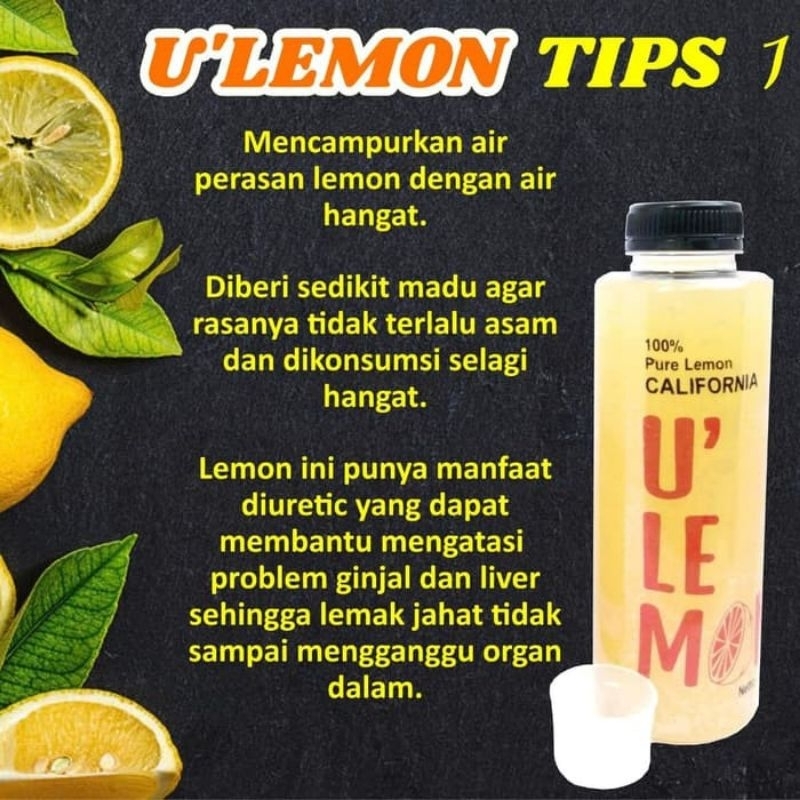 

U' Lemon 100% Pure Lemon CALIFORNIA 500ml