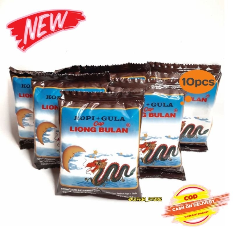 

KOPI LIONG BULAN (GULA + KOPI) ISI 10 SACHET X 25g KOPI LEGEND KHAS BOGOR