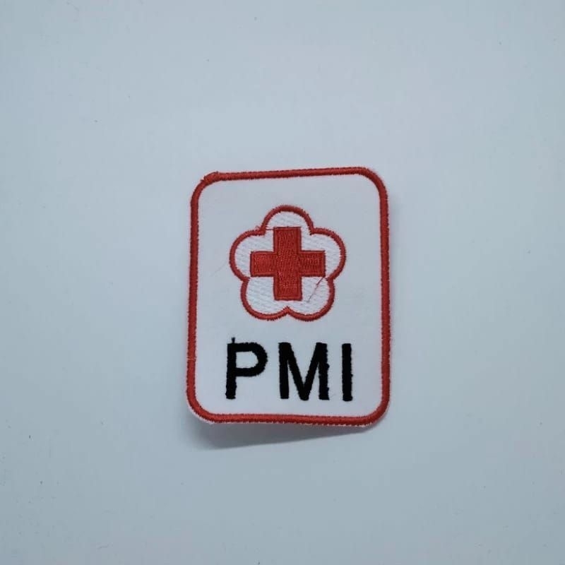 logo bordir PMI/logo PMI/bordir logo PMI/bordir PMI/bordir palang merah Indonesia