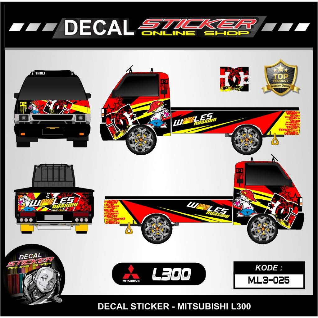Stiker L300 pick up / stiker mitsubishi L300 DECAL FULL BODY