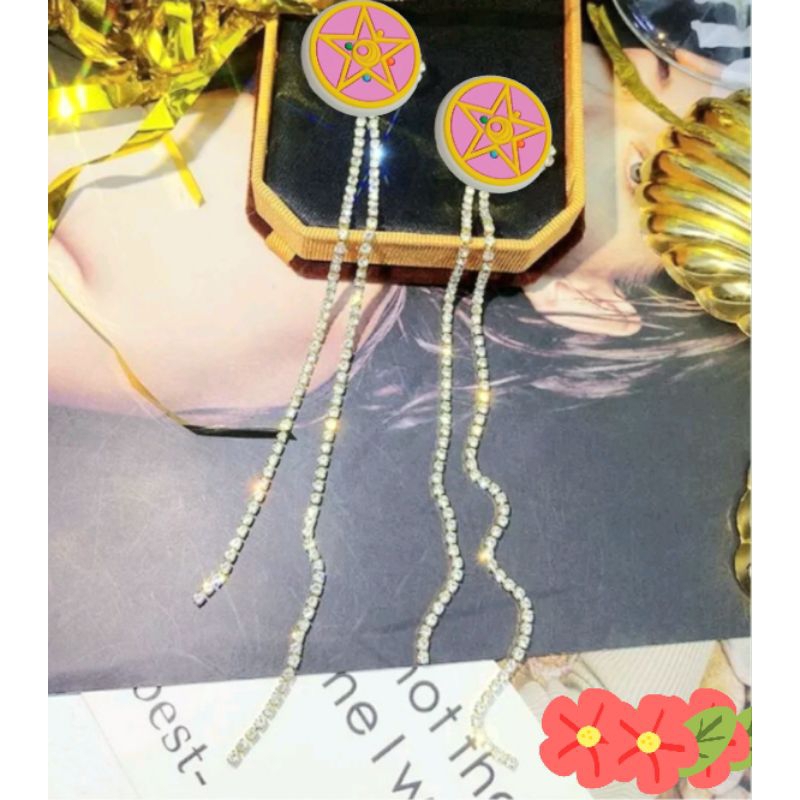 anting cewek/anting cewek korea/anting cewek fashion/anting sailormoon/anting anime/anting wibu/anti