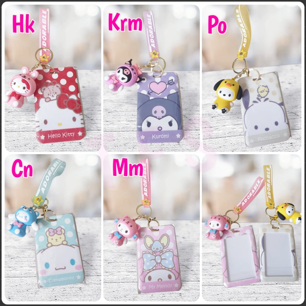 

( ^ ω ^ )✧-EI Gantungan name tag sanrio | card holder | tag ID card | flazz e money