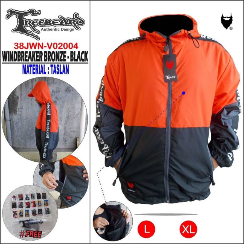 Jaket Windbreaker Pria Dewasa Keren