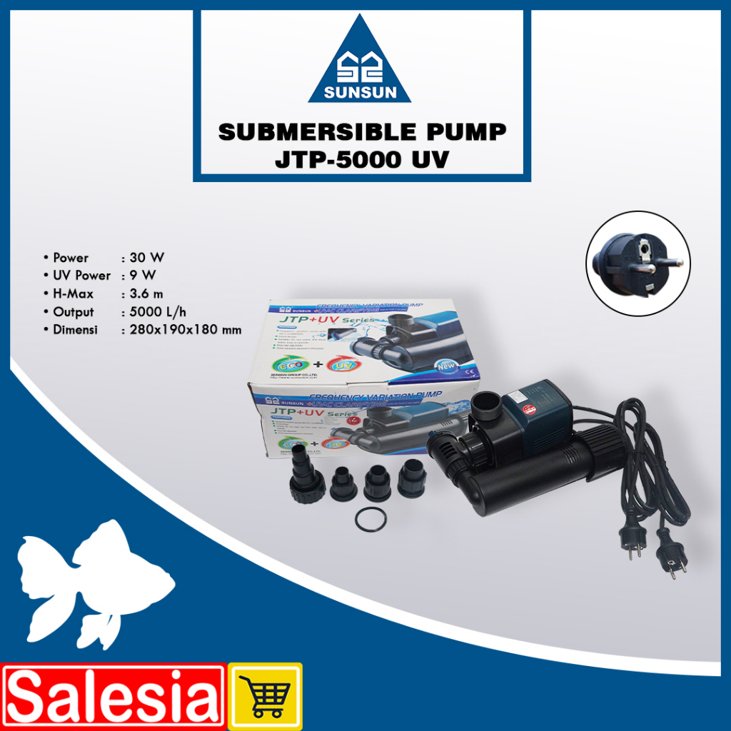 POMPA AIR SUNSUN JTP 5000 UV WATER PUMP KOLAM AQUARIUM
