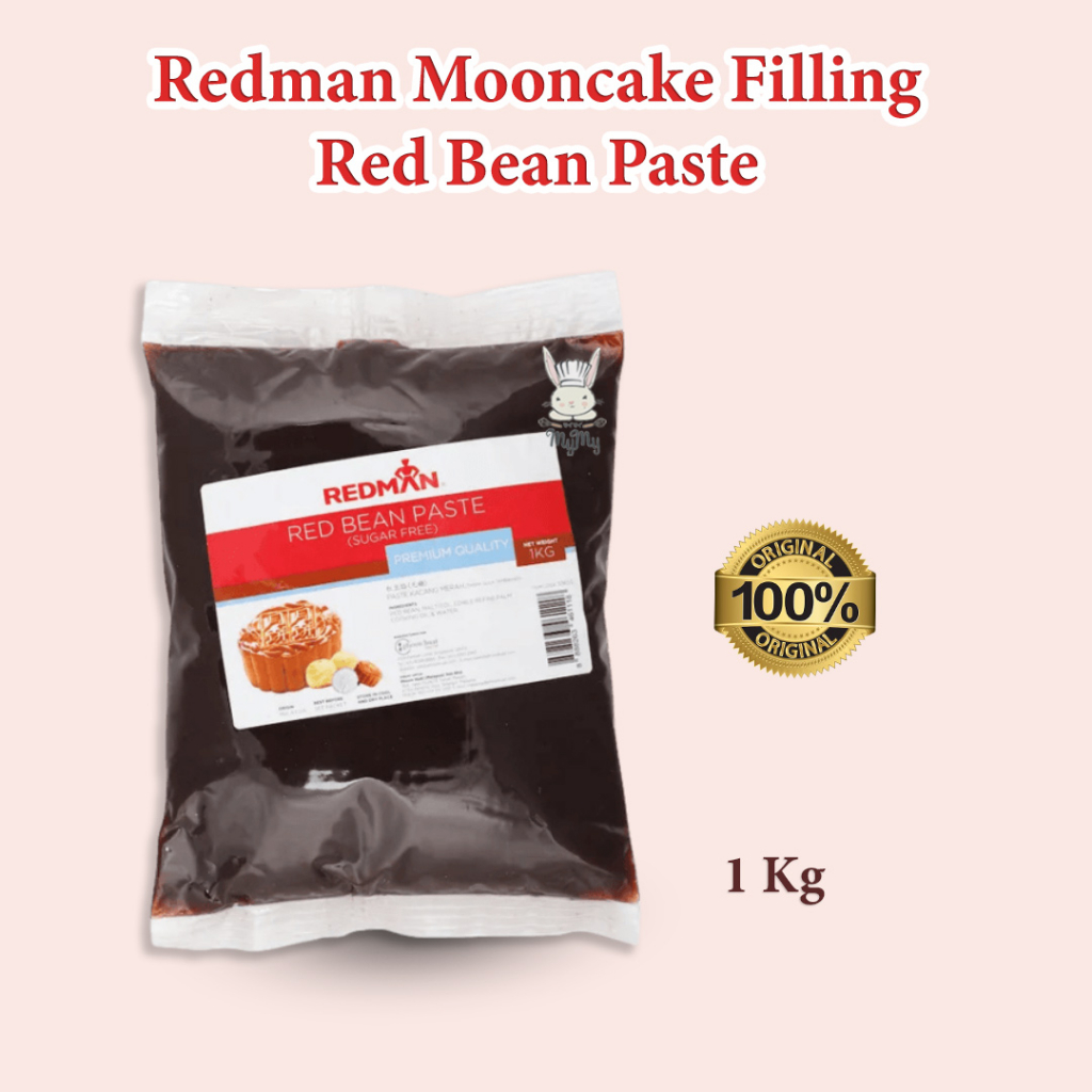 

Redman Mooncake Filling Redbean Paste 1 Kg