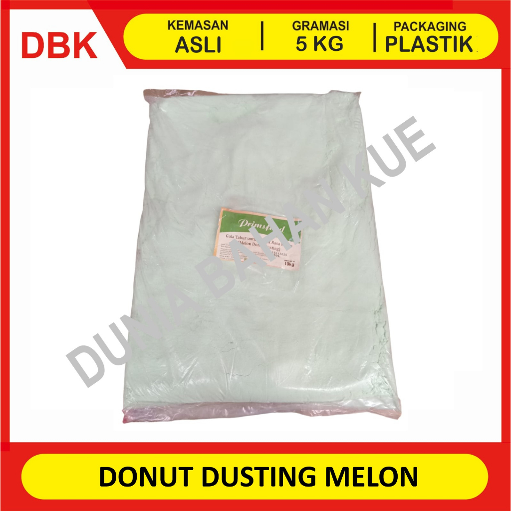 

PRIMSFOOD DONUT DUSTING GULA DONAT DINGIN MELON MINT 5 KG / GULA TABUR MELON