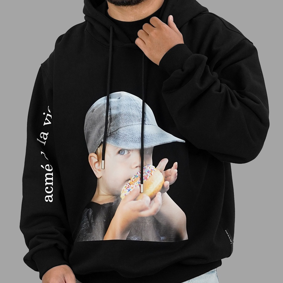 ADLV Cap Boy Black Hoodie