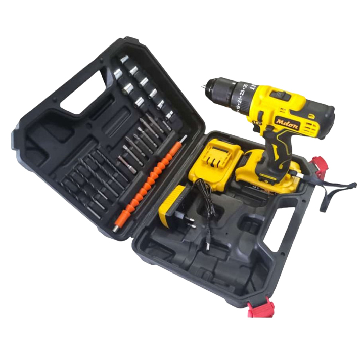 MDON 18TS Cordless Drill Impact Drill 18V Mesin Bor Baterai Besi Beton