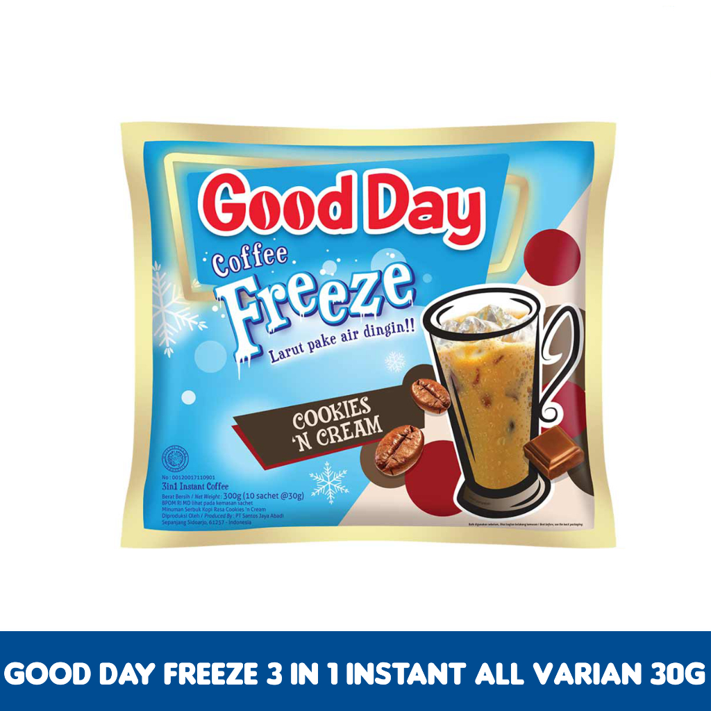 

Kopi Good Day Freeze 3 In 1 Instant All Varian 30g