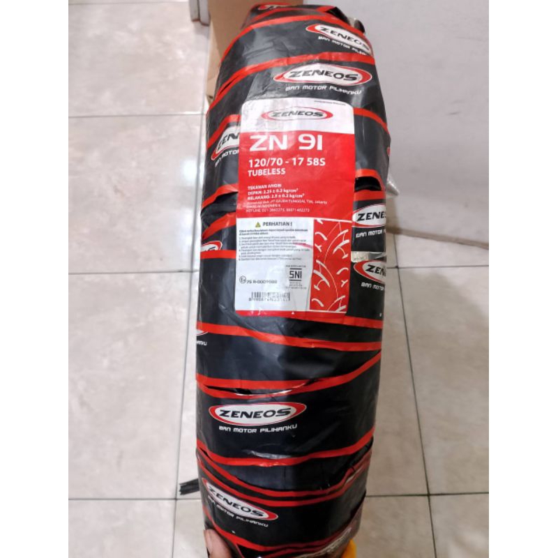 Ban Luar Tubeless 120/70-17 Zeneos