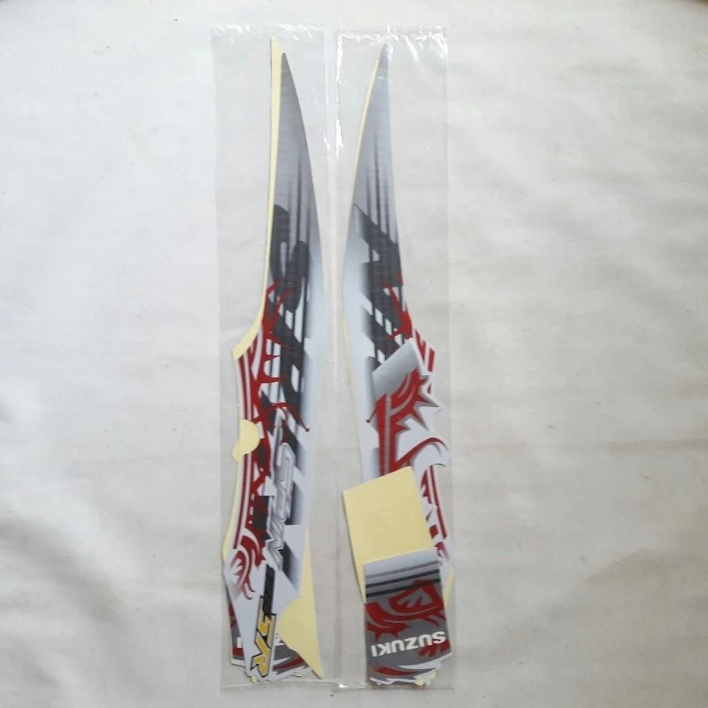 Striping lis sticker standar ORI suzuki spin sr 2010 putih stiker spin 2010 sr putih