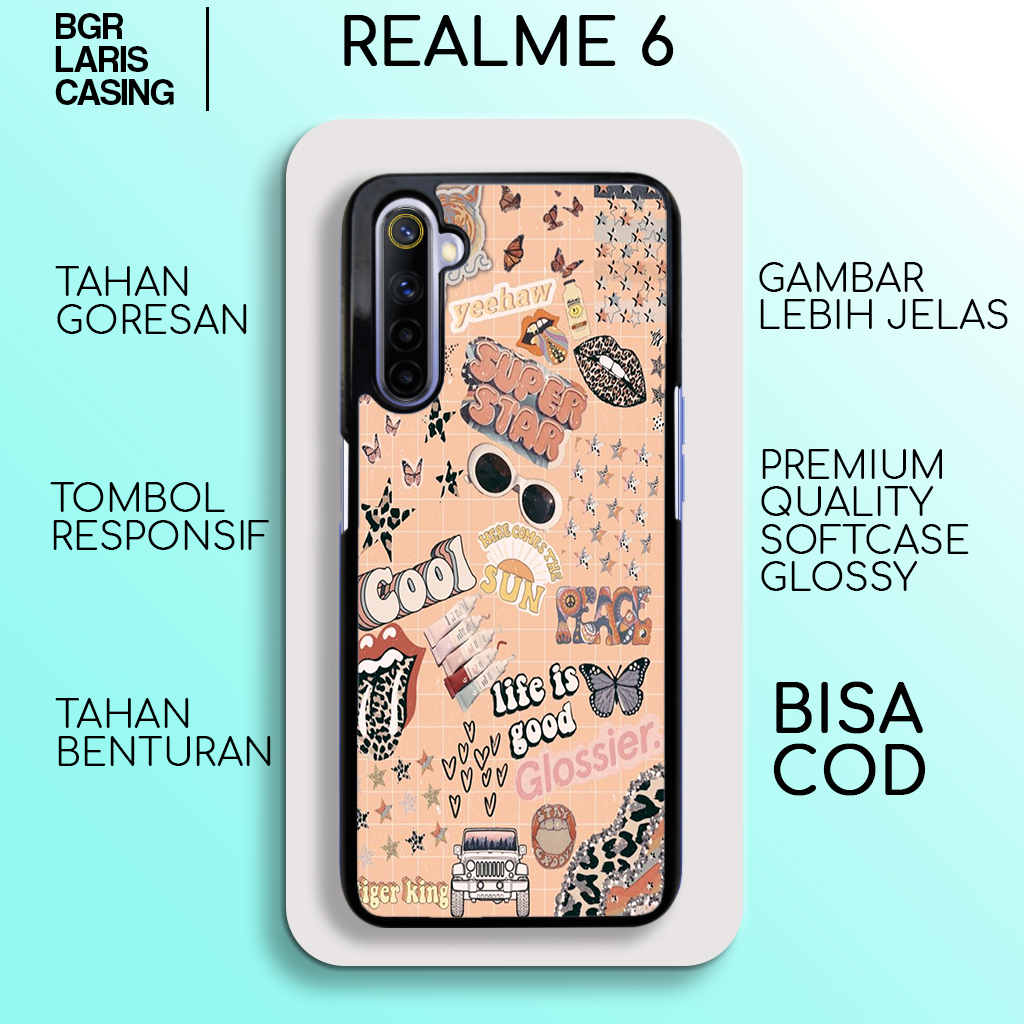 Case Realme 6 Aesthe Stiker Casing Realme 6 Hardcase Softcase Glossy Kesing Realme Terlaris BgrCase