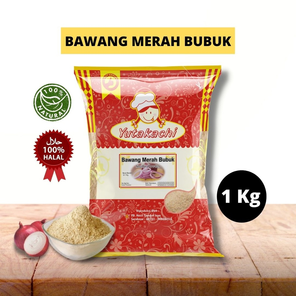 

Bawang Merah Bubuk 1Kg Murni / Red Onion Powder / Onion Powder / Bumbu Rempah Bubuk Premium / Bumbu Masak
