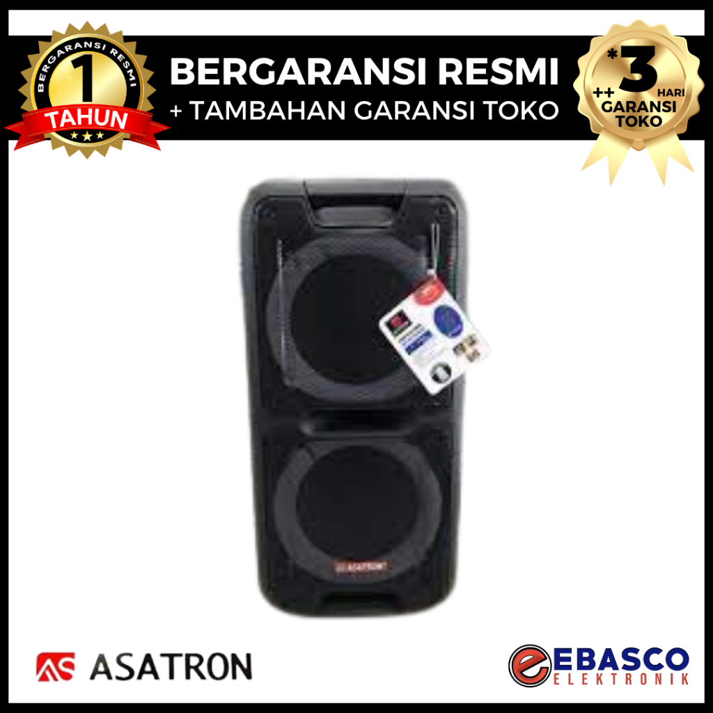 ASATRON CHAMPION Speaker Aktif - Portable Bluetooth 10 Inch