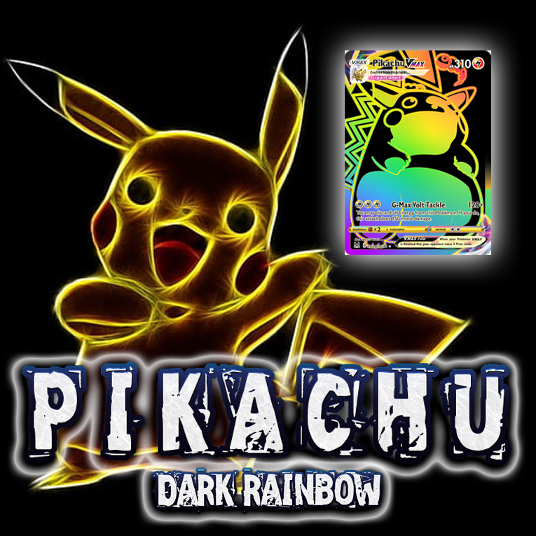 KARTU POKEMON TCG HOLOGRAM SPECIAL (VMAX) - PIKACHU DARK RAINBOW