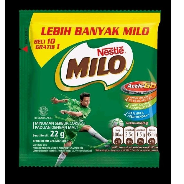 

MILO sachet (isi 10 pcs)