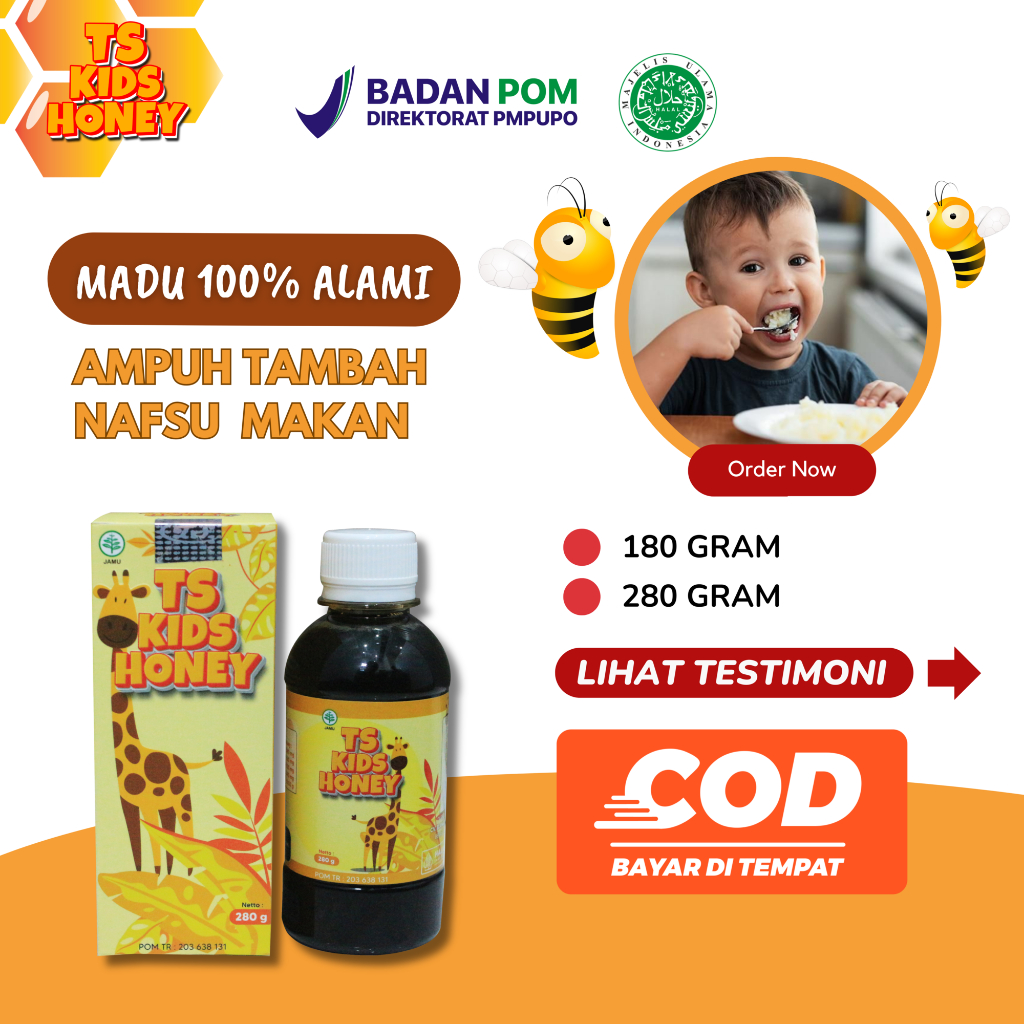 Madu Penambah Nafsu Makan Anak, Obat Nafsu Makan Paling Ampuh, Madu Gemuk Badan Anak, Suplemen Pengg