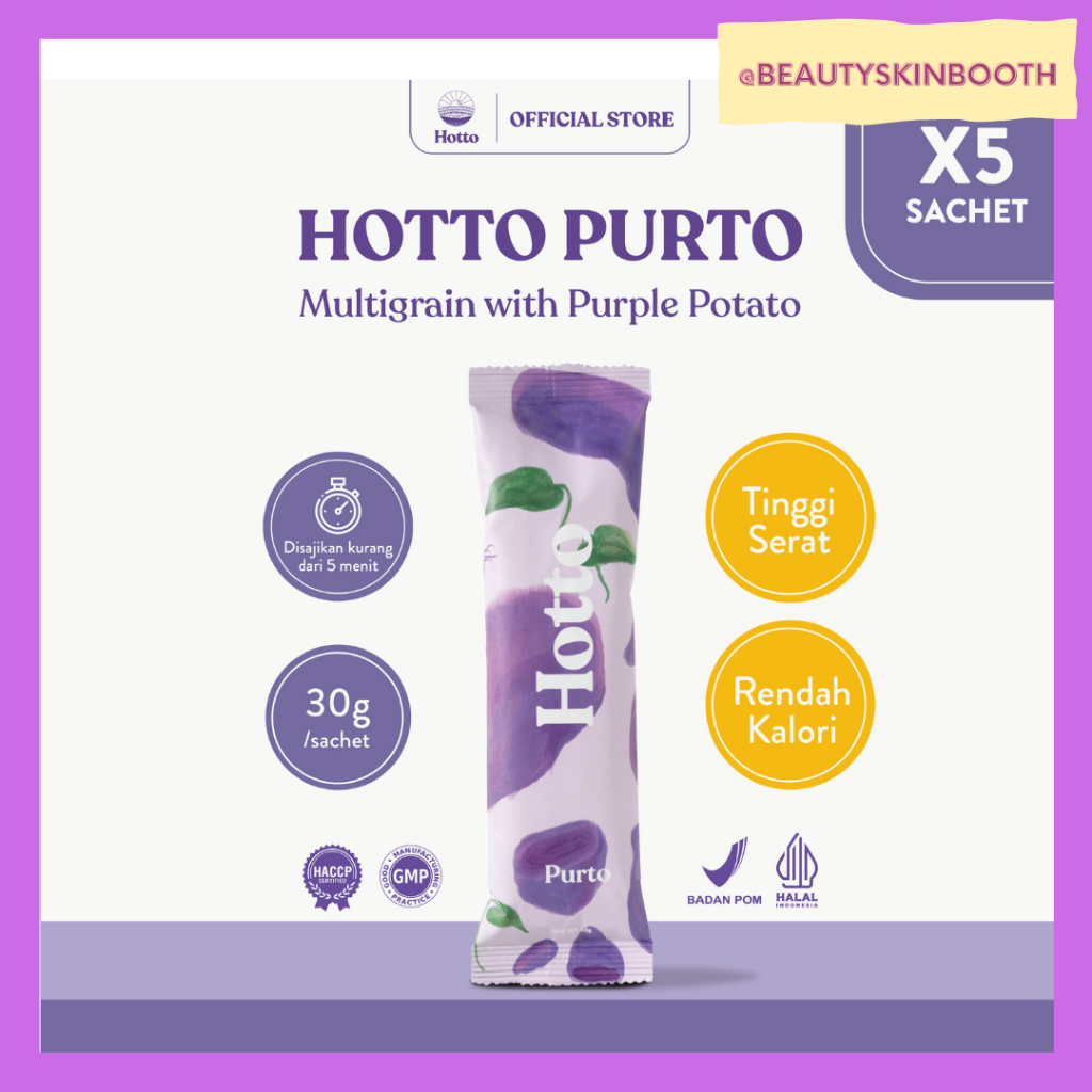 

Hotto Purto Superfood Mutigrain Fiber Drink 5 sachets