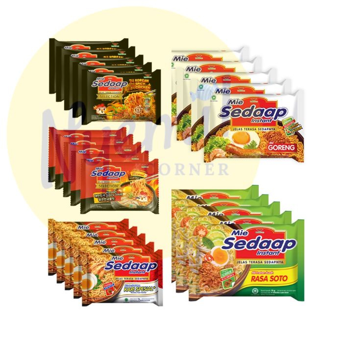 

Sedaap Mie Instant 75gr x 5pcs