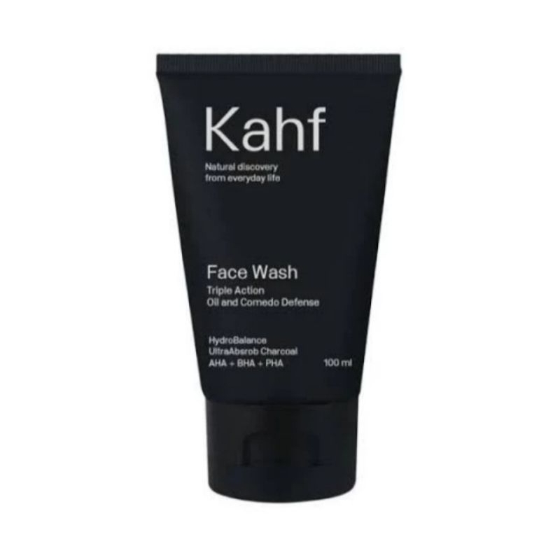 Kahf tripel action oil & komedo face wash 100ml