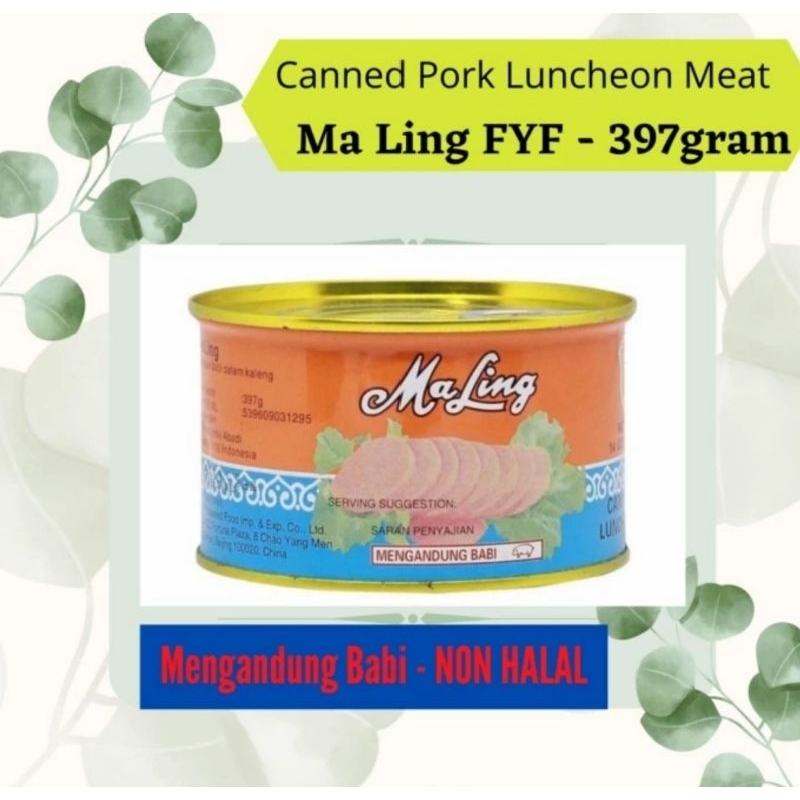

MaLing FYF 397gram Kaleng Besar Pork Luncheon Meat | Daging Ham Babi