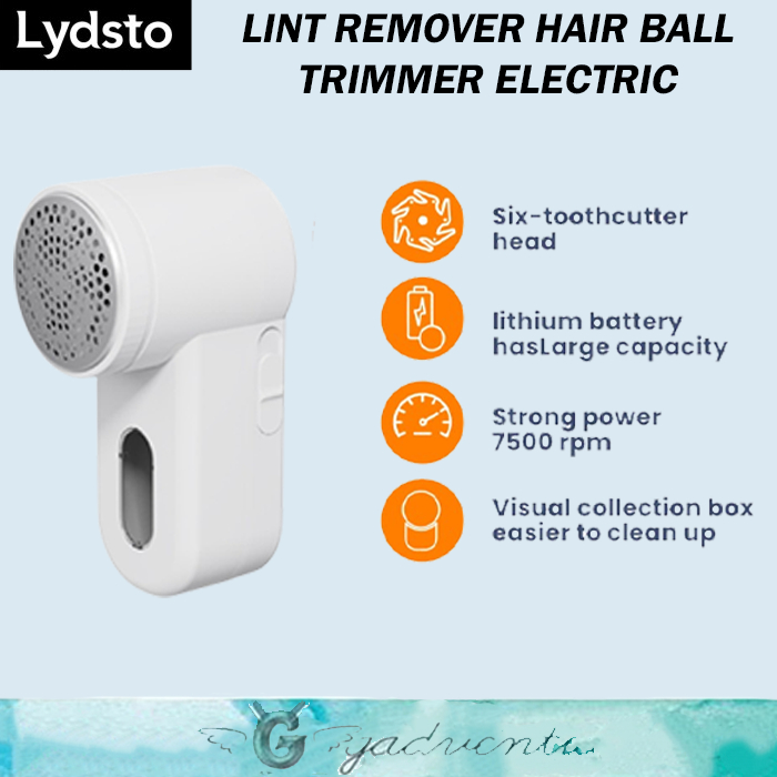 Lydsto Lint Remover Hair Ball Trimmer Electric Portable Penghilang Serat Bulu Kain Sweater