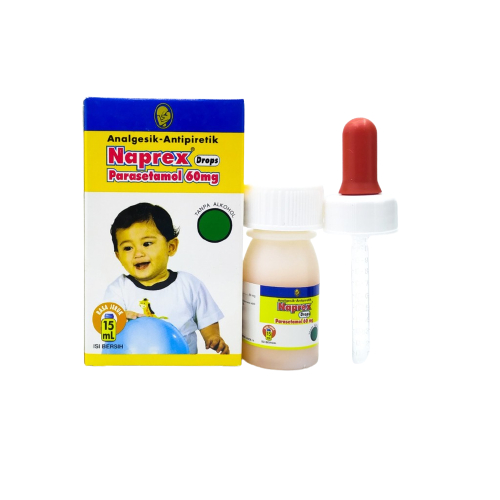 Naprex Drop 15ml Darya - Paracetamol / Obat Demam Bayi / Obat Penurun Panas Bayi