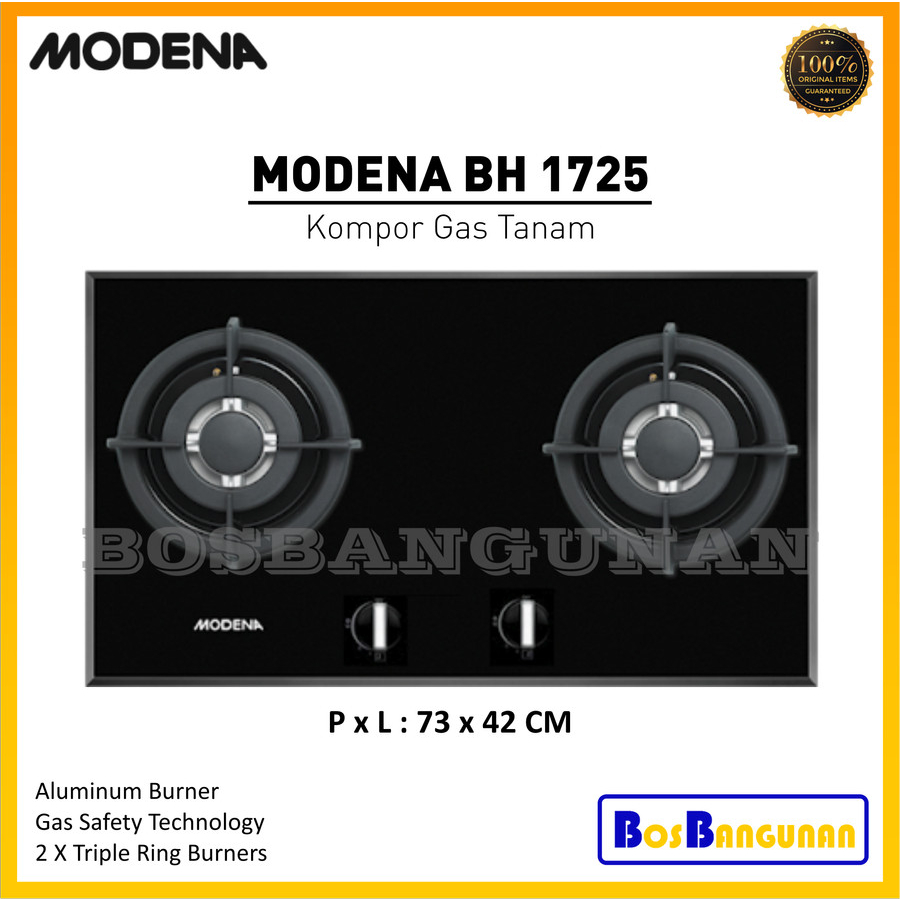 Kompor Gas Tanam MODENA BH1725 / Kompor Gas MODENA BH 1725 / Kompor MODENA BH 1725