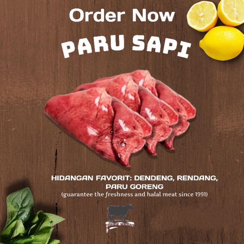 

PARU SAPI 1 KILO FRESH BUKAN FROZEN DIJAMIN HALAL