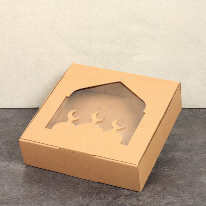 

(10pcs) kardus mika kotak kue bolu brownies pudding parcel hampers packaging ukuran 25 x 25 x 7cm