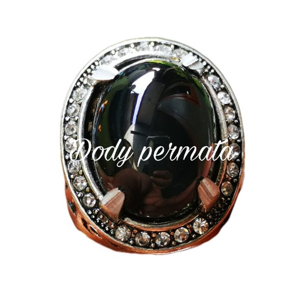 Batu permata natural Black onix