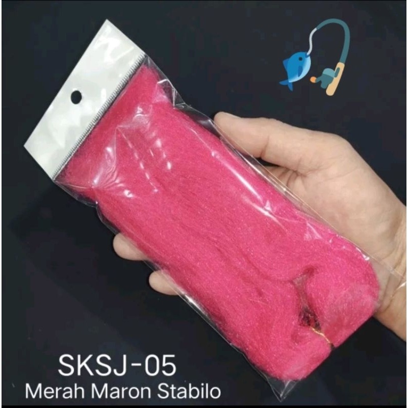 1 IKAT Serat Sutra SKSJ JUMBO Serat Kain Umpan | Bahan Umpan  Sabiki | Serat Kain Sabiki | Sutra Uta