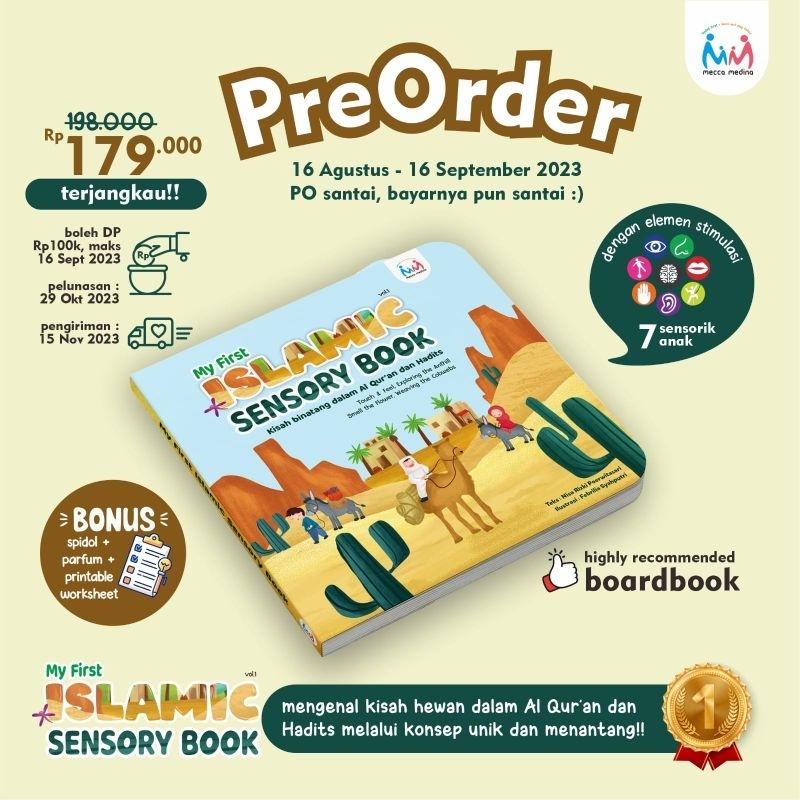 PRE ORDER BUKU My First Islamic Sensory Book (boardbook )