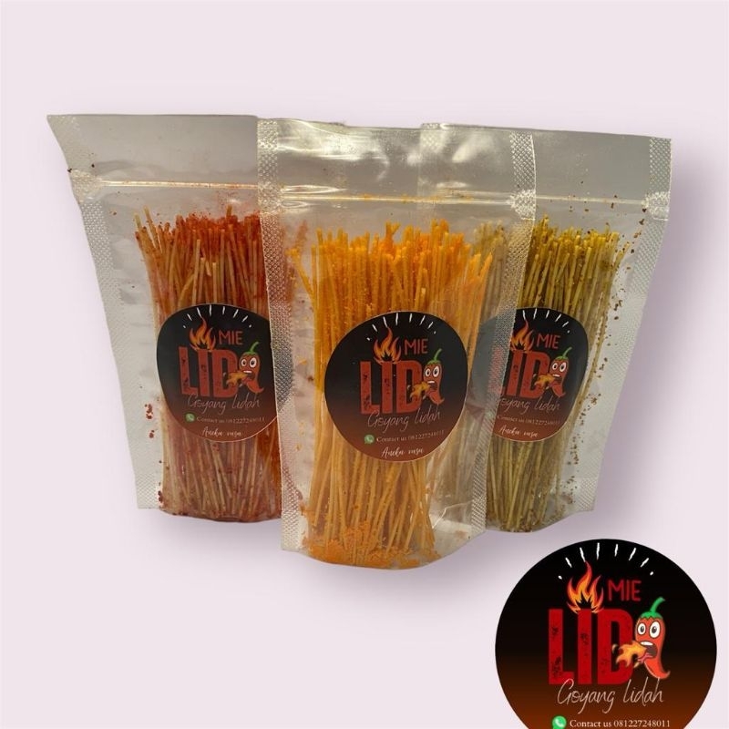 

mie lidi goyang lidah / mie lidi pouch) mie lidi 50 gram anekarasa/ maknyus