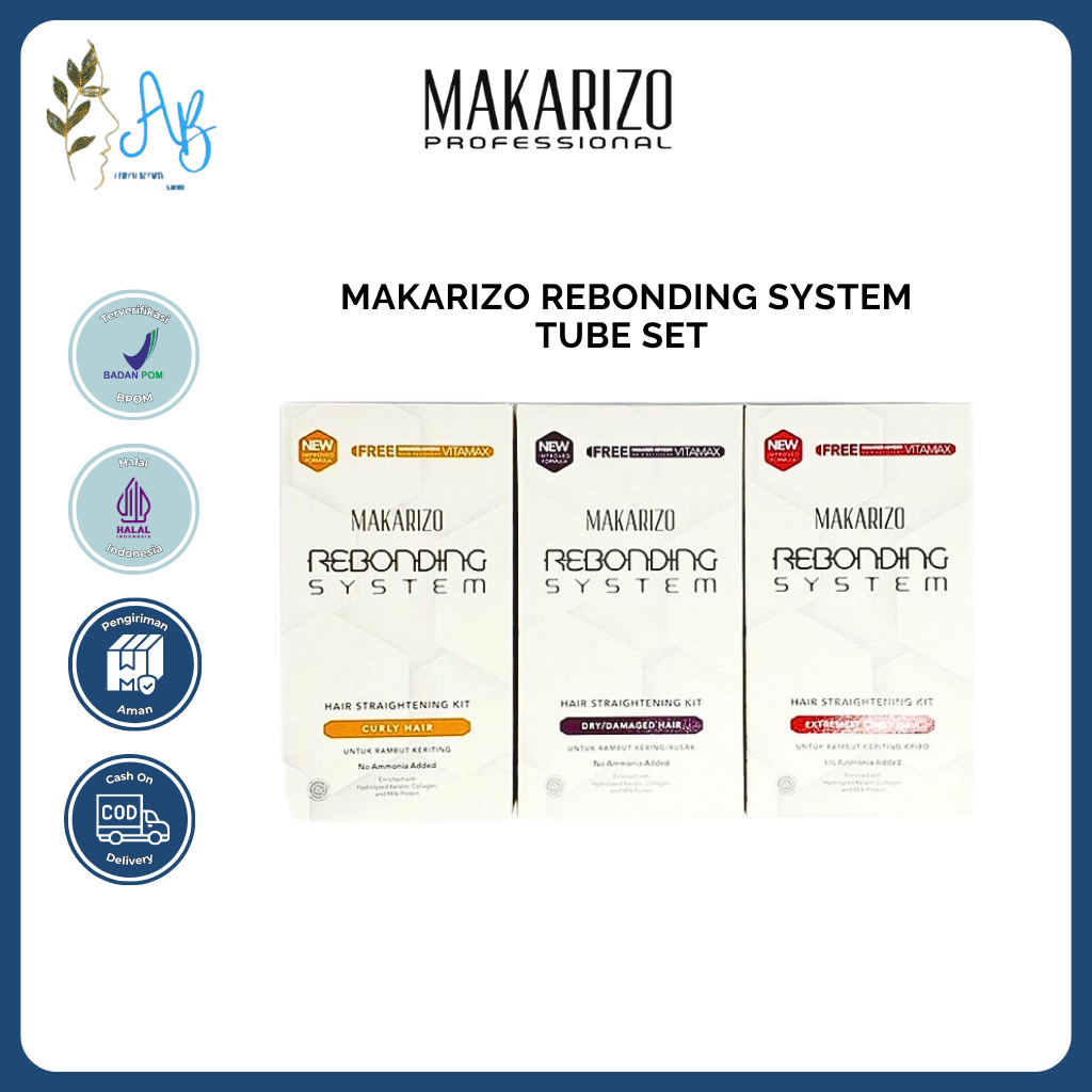 MAKARIZO REBONDING SYSTEM TUBE SET PELURUS RAMBUT  [ABS]