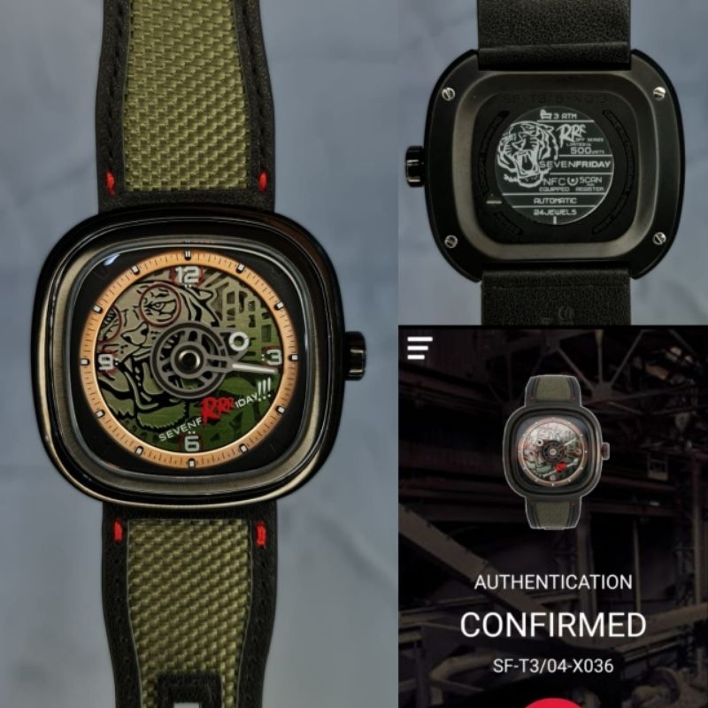 jam tangan pria automatic sevenfriday T3/05 Tiger mesin miota jepang clone ori freee ekstra trap