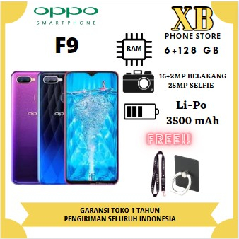 PROMO HP OPPO F9  ✨ RAM 6/128GB ✨FULL SET GARANSI 12BULAN