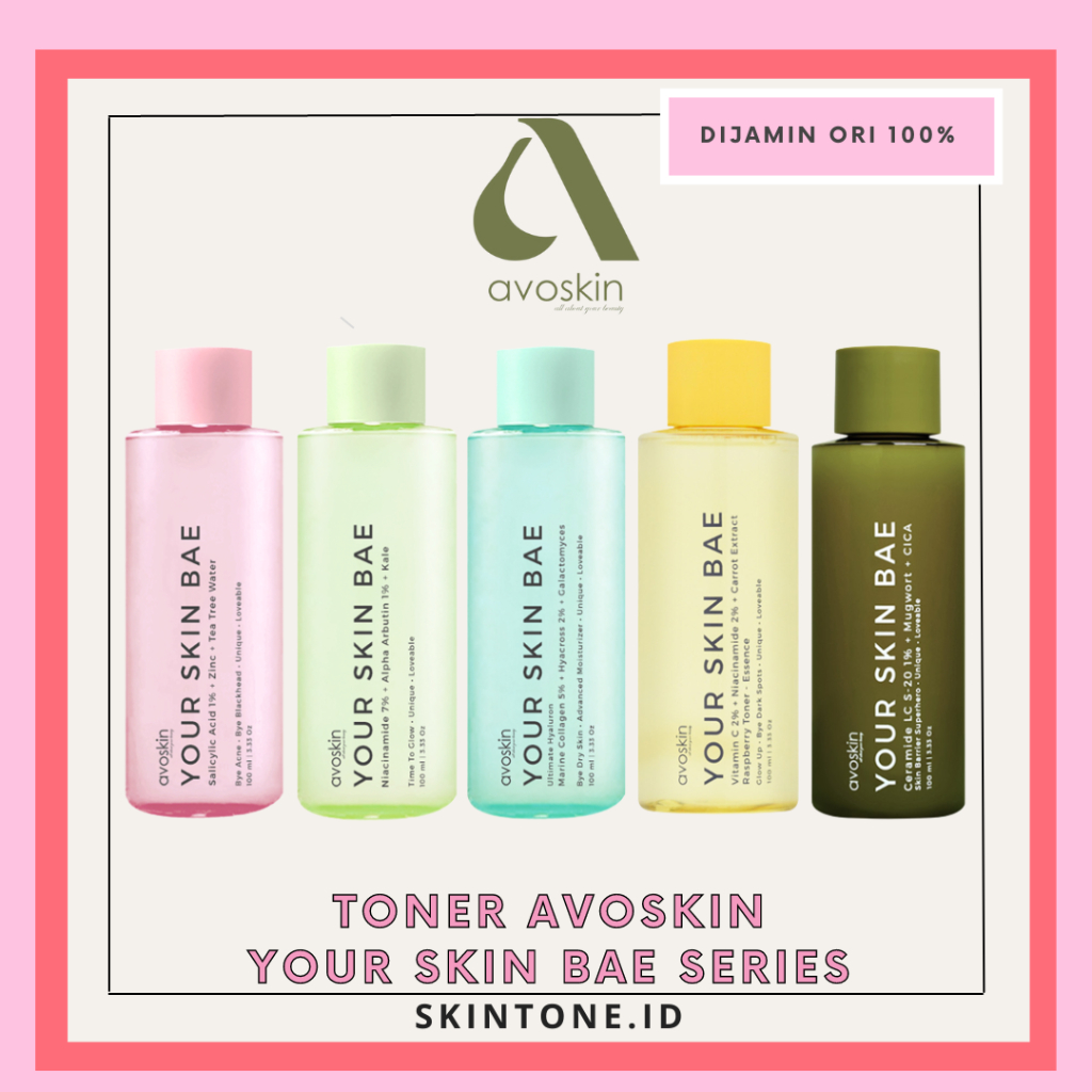 AVOSKIN TONER YSB Your Skin Bae Series 100ml 7% Niacinamide 5% Marine Collagen 1% Salicylic Acid 2% 