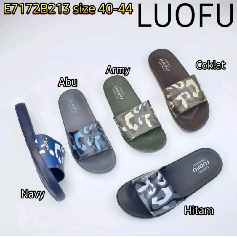Sandal pria kokop luofu Sandal jelly karet pria Sandal pria sandal luofu import size40-44