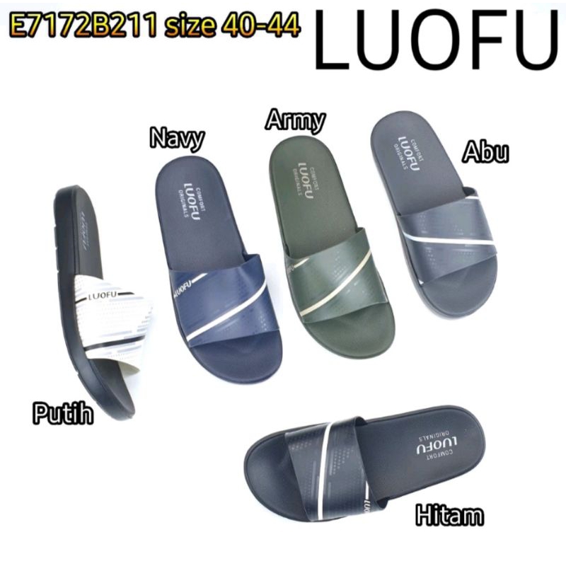 Sandal pria kokop luofu Sandal jelly karet pria Sandal pria sandal luofu import size40-44