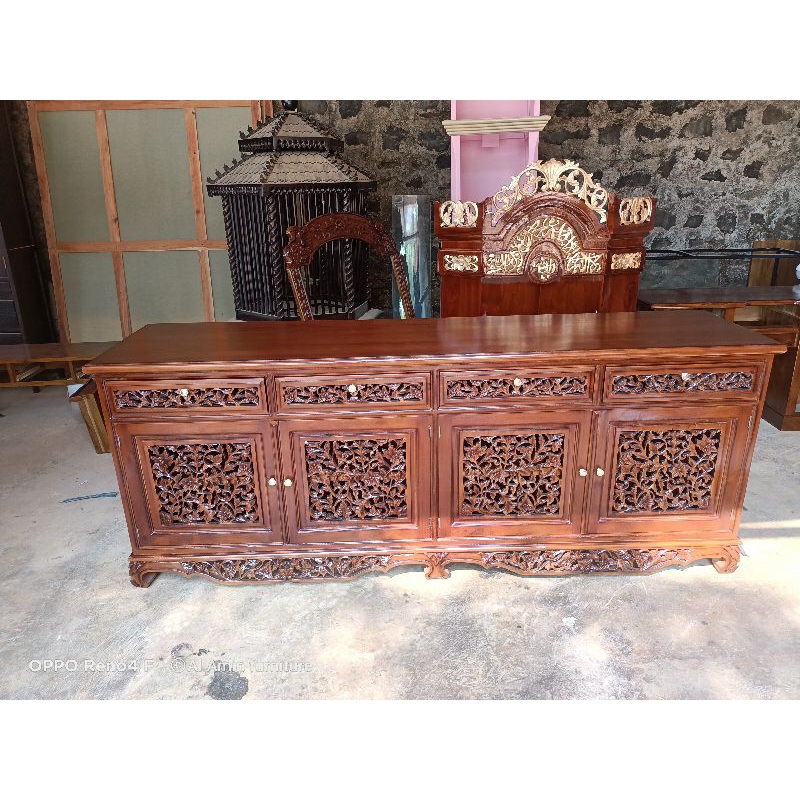 Bufet kerawang / Bufet Palembang jati