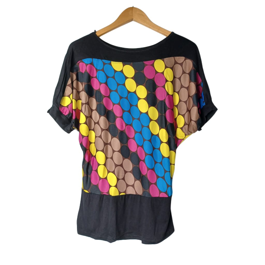 Kaos Wanita Polkadot Korea Spandex Import #820