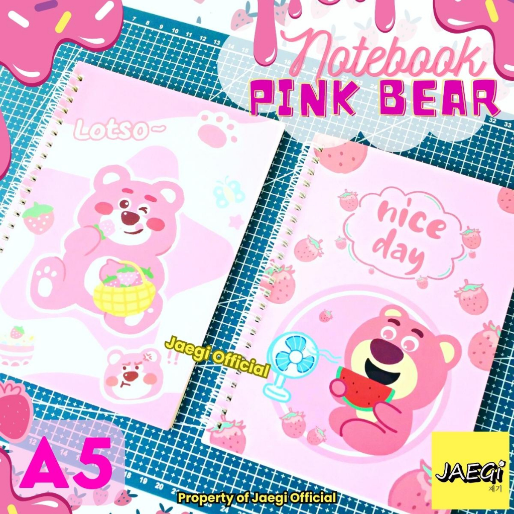 

JAEGi - Note Book Ring Aesthetic Lotso Edition Premium 15 x 21 CM