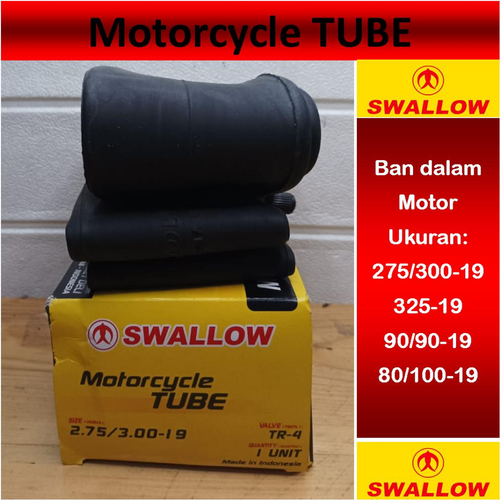 Ban Dalam motor Swallow ukuran 275/300-19 90/90-19 80/100-19 ring 19