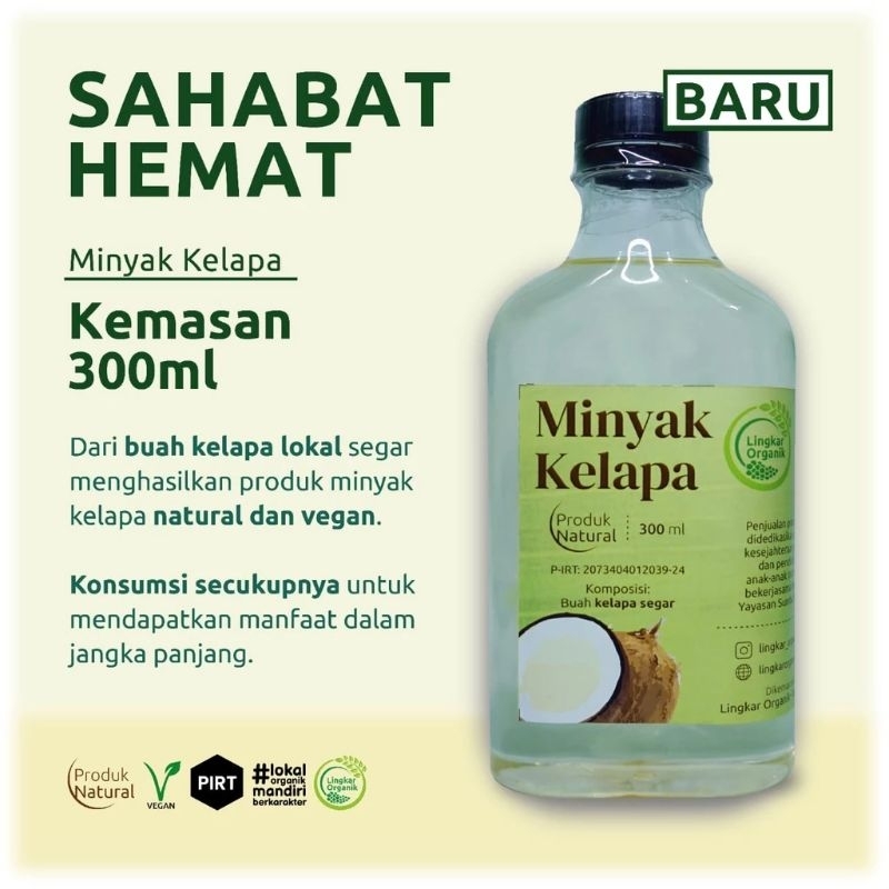 

Lingkar Organik - Minyak Kelapa 300ml
