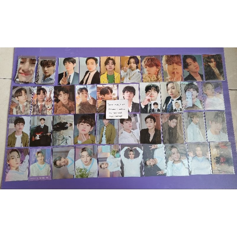 PARFUM DAN BTS OFFICIAL PHOTOCARD JUNGKOOK TAEHYUNG PC MPC DICON SET CARDIGAN BUTTER PB BANGBANGCON 