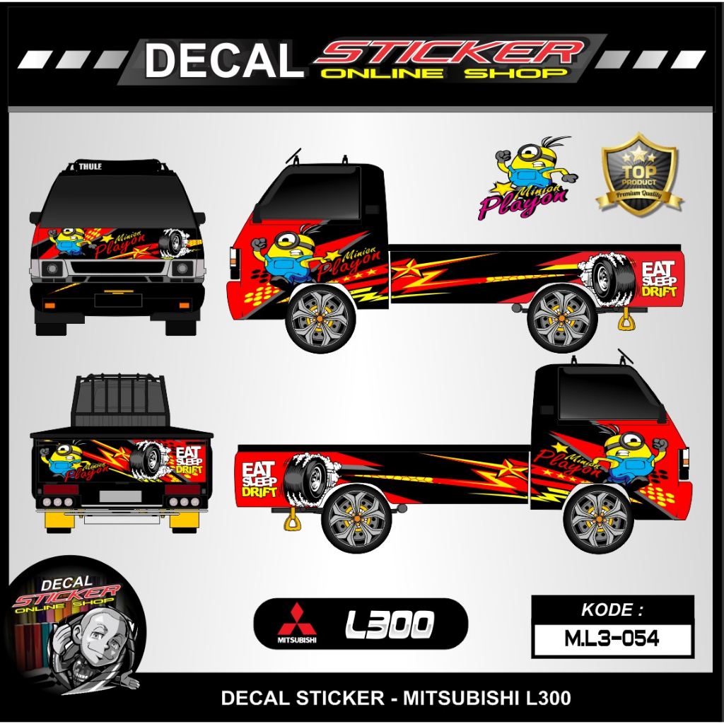STICKER MOBIL PICK UP L300 / DECAL PICK UP/ DECAL STICKER MOBIL