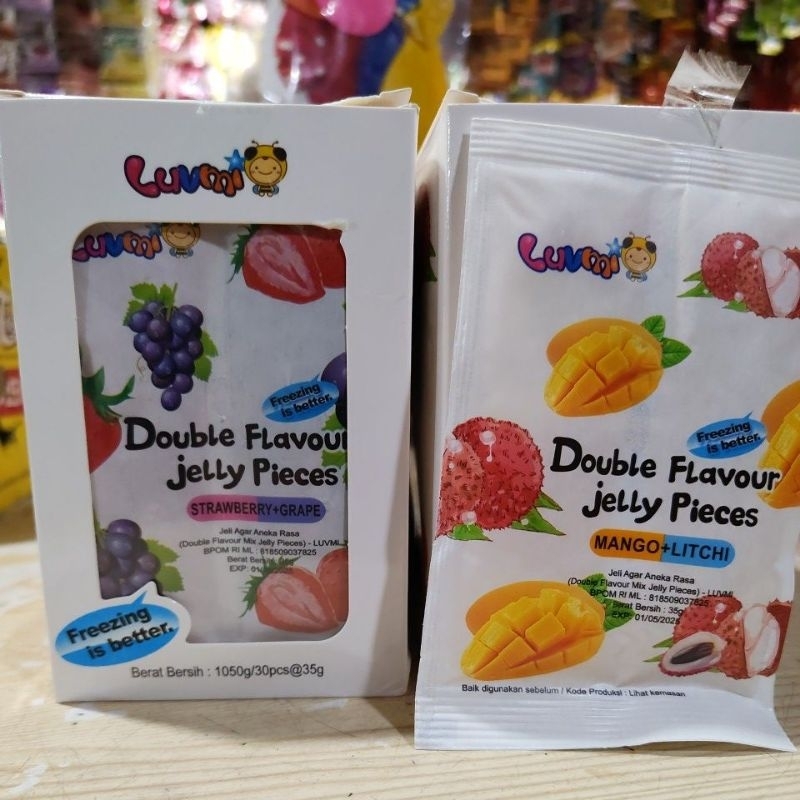 LUVMI Double flavour jelly pirces box isi 30 pcs