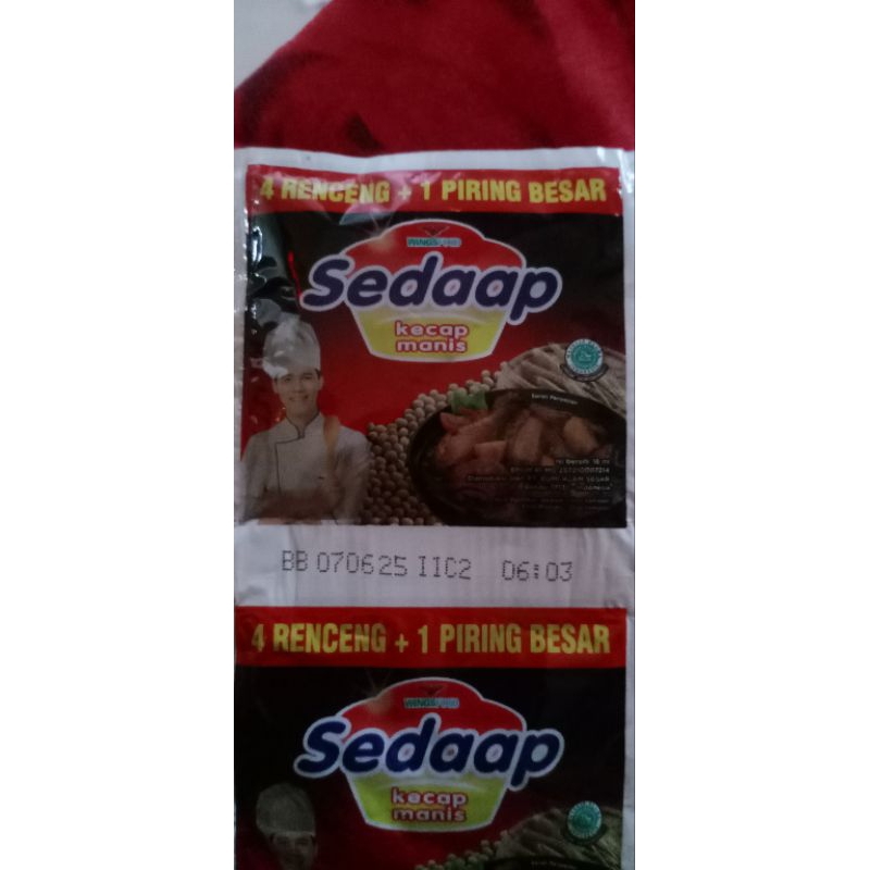 

Kecap Sedap Renceng 16 ml isi 12 pcs tanpa Piring