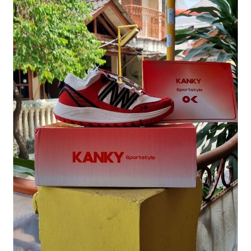 SEPATU KANKY KITADAKE MERAH PUTIH SIZE 36 [ORIGINAL]